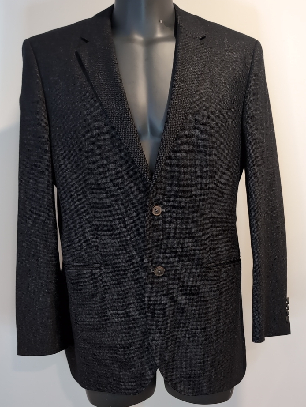 Hugo Boss Virgin Wool Textured Blazer Sport Coat Size 42R The Keys 7